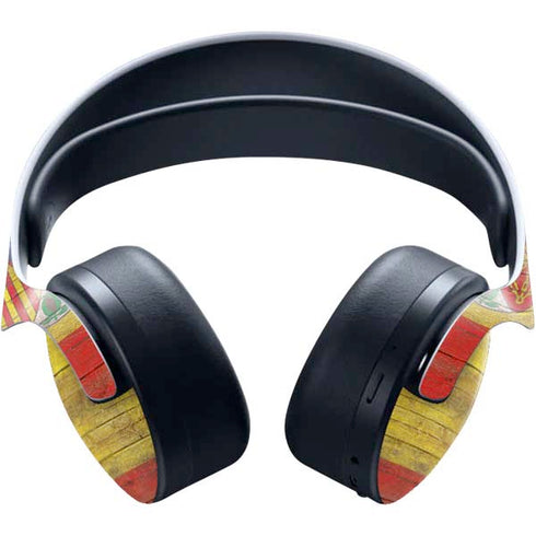 Spain Flag Dark Wood PULSE 3D Wireless Headset for PS5 Skin